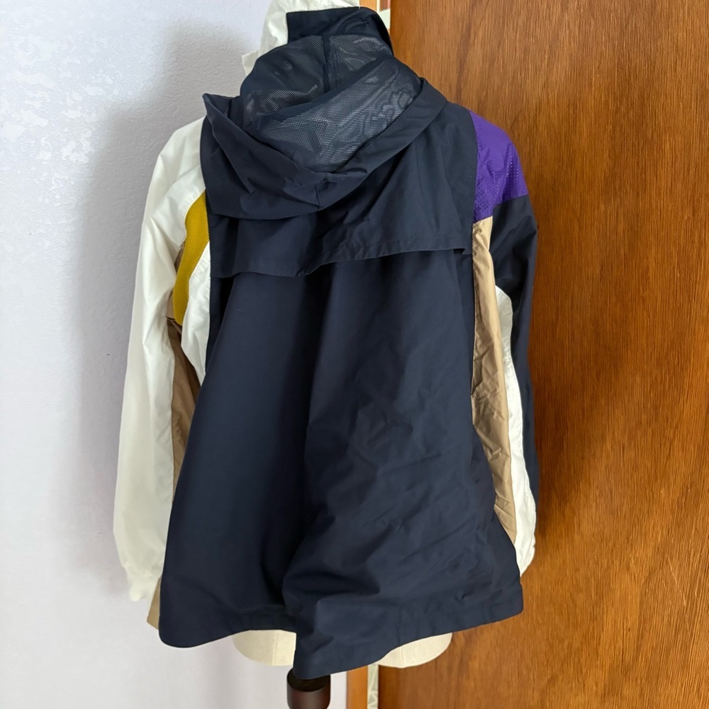 NIKE x SACAI sz XS Double Zip Jacket Windbreaker CD6297 White Navy - Picture 10 of 15